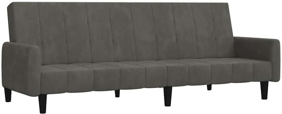 Vida XL Slaapbank 2-zits fluweel donkergrijs SKU: 375775 - Foto 4