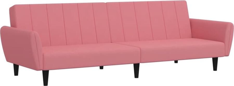 VidaXL -Slaapbank-2-zits-fluweel-roze - Foto 10