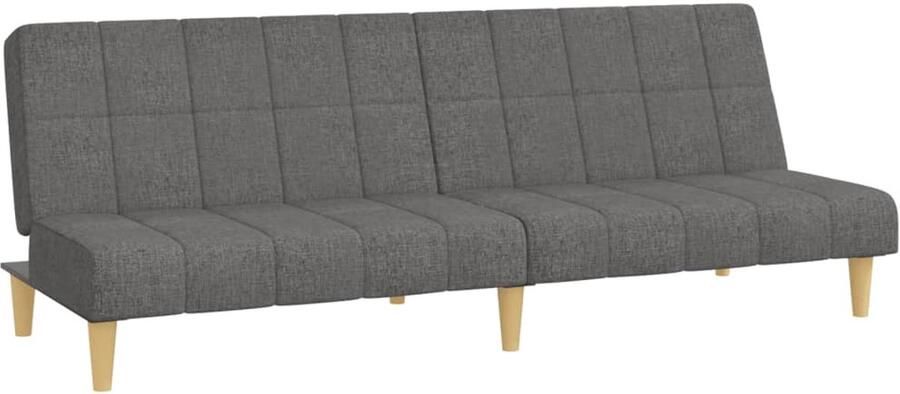 VidaXL Slaapbank 2-zits Lichtgrijs Stof Slaapbank 2 Persoonsbed Kanapé-lit Lounge Sofa Meubels