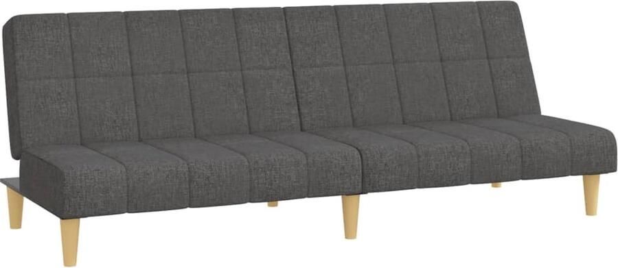 The Living Store 2-zits slaapbank Donkergrijs 200 x 84.5 x 69 cm Multifunctioneel en comfortabel Slaapbank Donkere Kleuren Meubels Tweezitter Sofa Multifunctionele Bank Logement Oplossingen - Foto 2