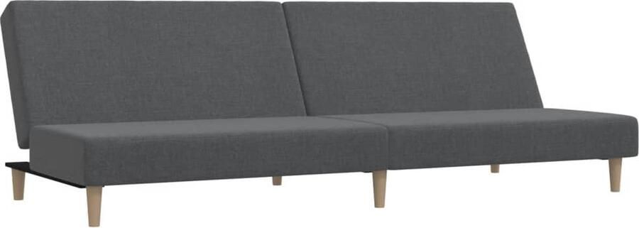 The Living Store Slaapbank 2-zits stof lichtgrijs Slaapbank Tweepersoonsbed Logeerbed Bankslaapzaak Multifunctionele Meubels - Foto 2