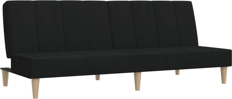 VidaXL -Slaapbank-2-zits-stof-zwart - Foto 9