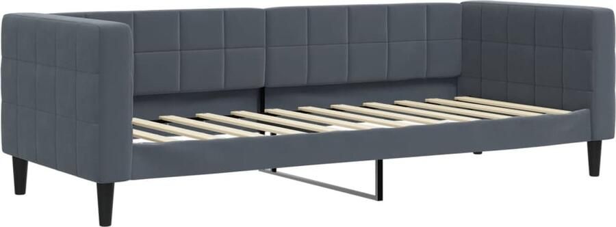 VidaXL Slaapbank 80x200 cm fluweel donkergrijs