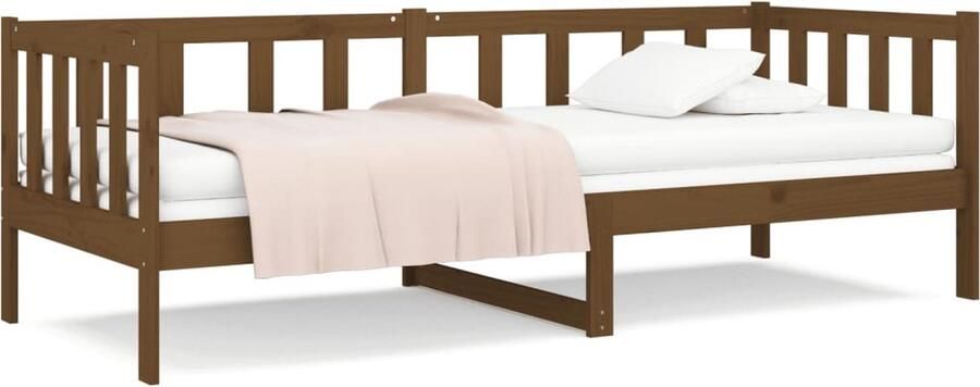 VidaXL Slaapbank 80x200 cm Massief Grenenhout Slaapbank Grenenhouten Meubels Logeerbed Banken Met Bergruimte Multifunctionele Meubelen Honingbruine Meubels - Foto 2