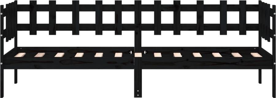 VidaXL -Slaapbank-90x190-cm-massief-grenenhout-zwart - Foto 4