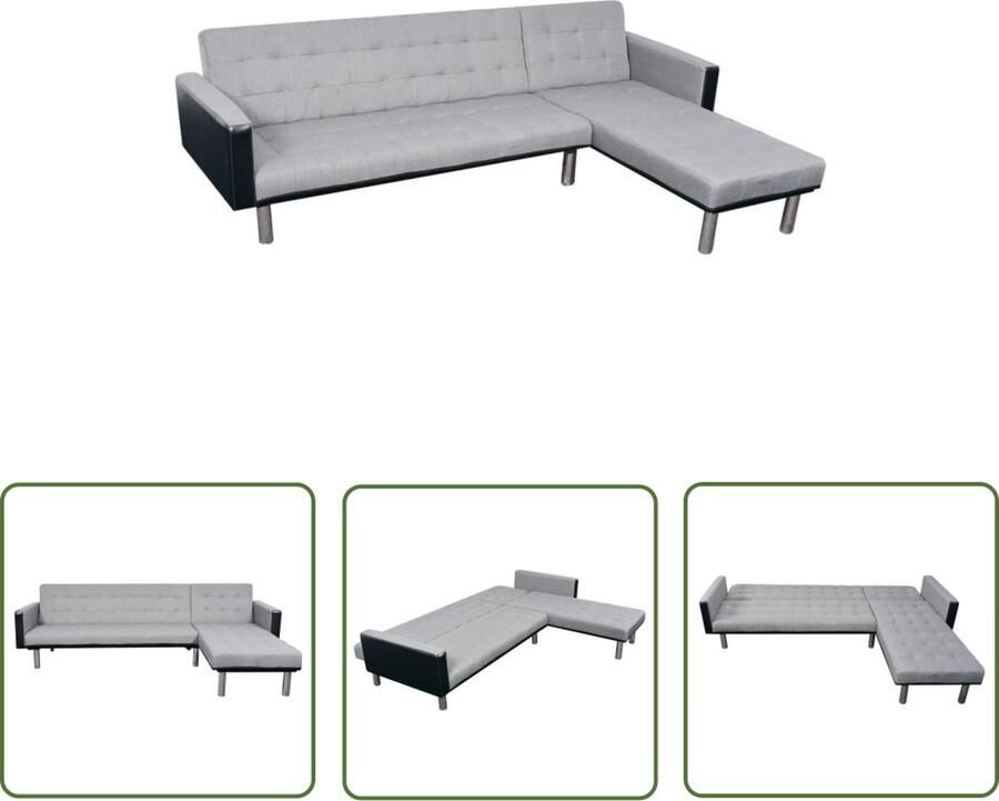 The Living Store Bedbank Slaapbank Hoogwaardig Houten Frame 218 x 155 cm 2 Ligposities Bedbank Slaapbank Sofa Bed Lounge Bank Multifunctionele Bank