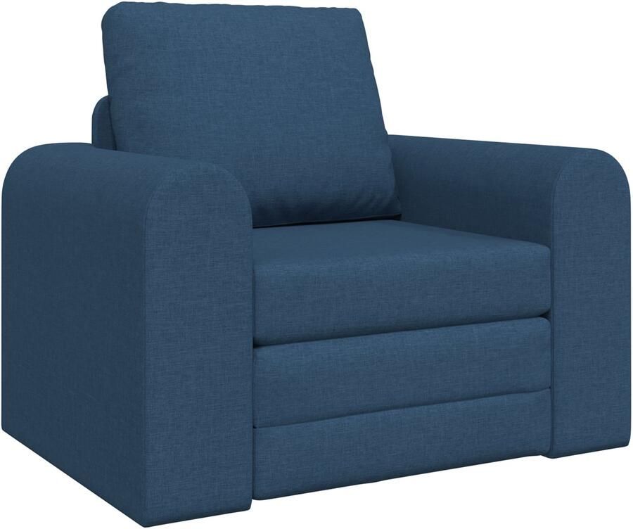 VidaXL Vloer Sofa Bed 2-in-1 Blauw 98x71x83 cm Stof