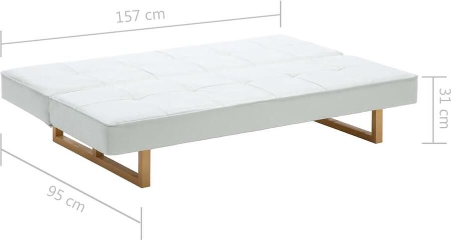 The Living Store Bedbank Slaapkamer Meubels Kunstleder Bank Multifunctionele Bank Lounge Bank - Foto 2