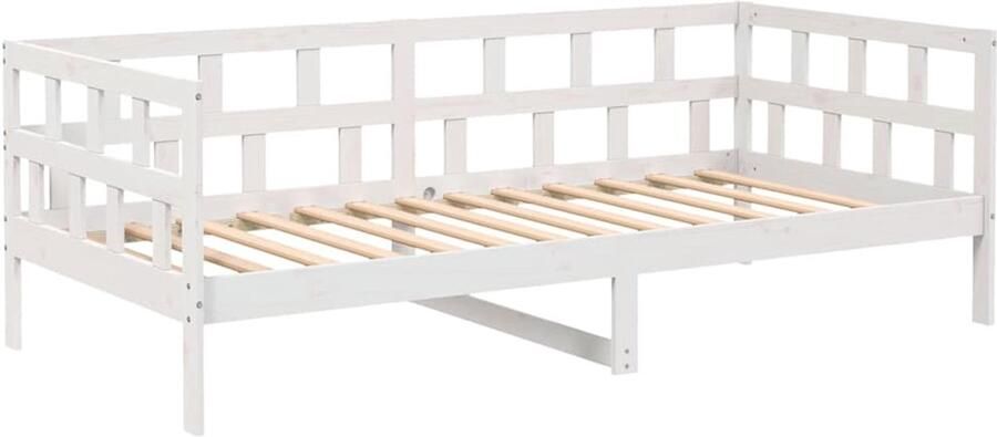 VidaXL -Slaapbank-massief-grenenhout-wit-80x200-cm - Foto 3