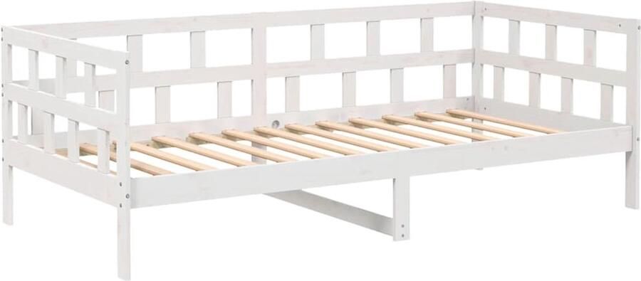 VidaXL -Slaapbank-massief-grenenhout-wit-90x200-cm - Foto 4