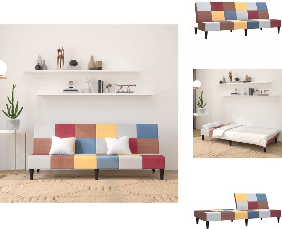 The Living Store Slaapbank 2-zits stof Slaapbank Sofa Bed Tweepersoonsbed Logement Oplossing Meubel - Foto 2