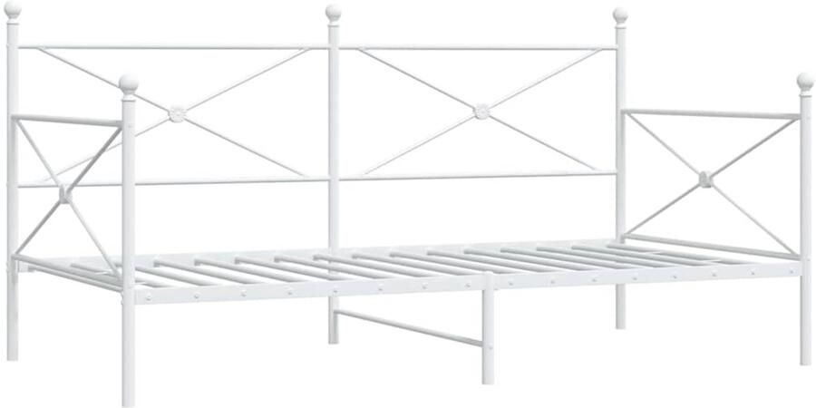 VidaXL Slaapbank zonder matras 107x203 cm staal wit
