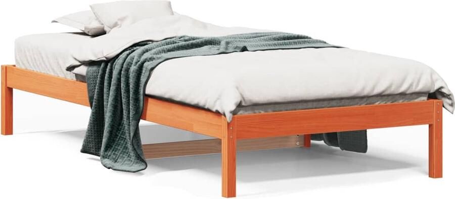 VidaXL Slaapbank zonder matras 90x190 cm massief grenenhout wasbruin - Foto 3