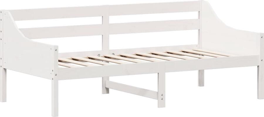 VidaXL Slaapbank zonder matras 90x190 cm massief grenenhout wit - Foto 2