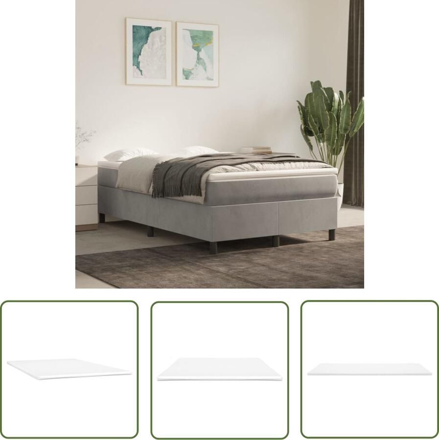 The Living Store Dekmatras Extra Zacht 120 x 200 x 5 cm Huidvriendelijk Ademend Wit Polyester Schuim Dekmatras Slaapcomfort Matras Topper Ademend Matras Anti Allergisch Matras