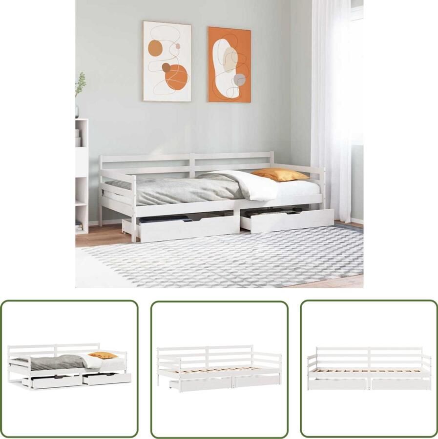 VidaXL Sleutels Sleutelset Slaapbank met lades 90x200 cm massief grenenhout Gereedschap Mechaniek Montagesleutel