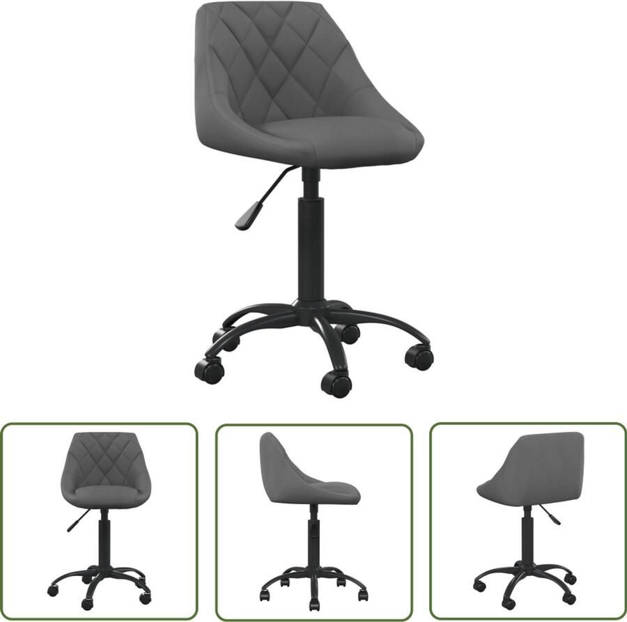 The Living Store Kantoorstoel fluweel donkergrijs Dynamische Sleutel Sleutelset Gereedschap Mechanica Torque Wrench