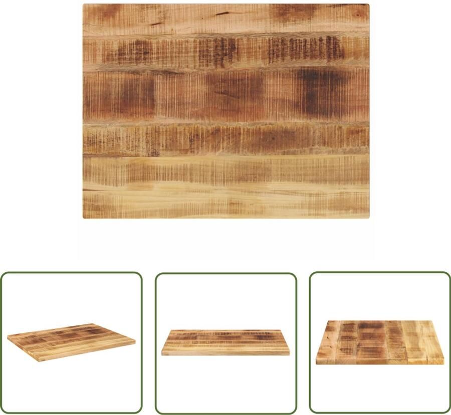 VidaXL Sleutelset Dynammometer Sleutel Tafelblad rechthoekig 70x50x2 5 cm massief ruw mangohout Gereedschap Handgereedschap Drapers Tools