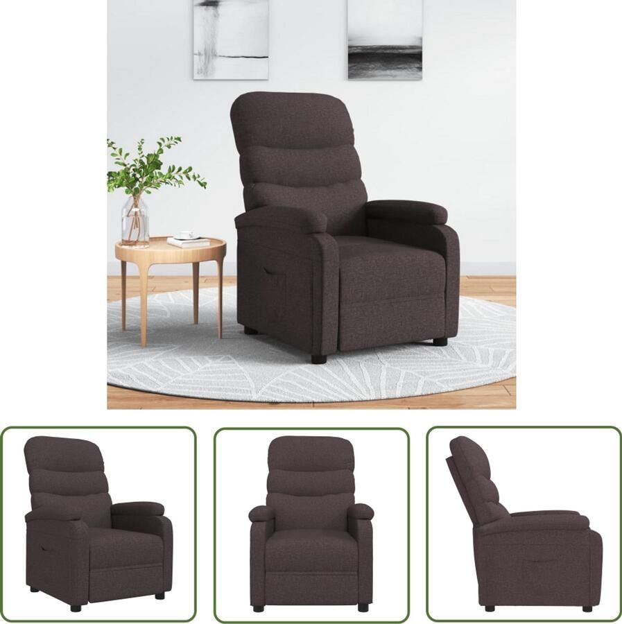 VidaXL Sleutelset Dynamo Meter Fauteuil verstelbaar stof donkerbruin Gereedschap Handgereedschap Monteursgereedschap