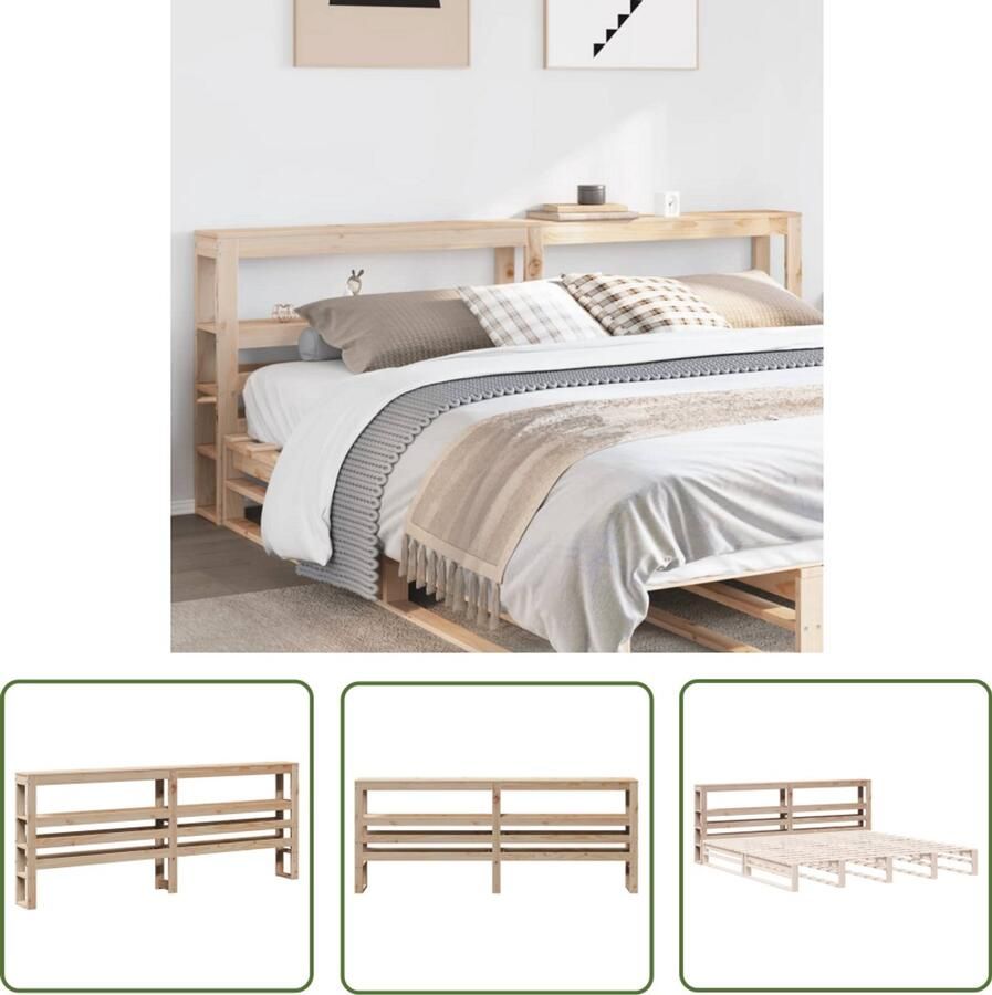 VidaXL Sleutelset Dynamo Meter Hoofdbord met schappen 200 cm massief grenenhout Gereedschap Handgereedschap Draperpatools