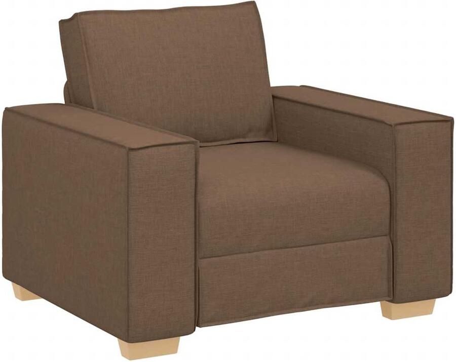 VidaXL Sofa Stoel Bruin 60 cm Stof