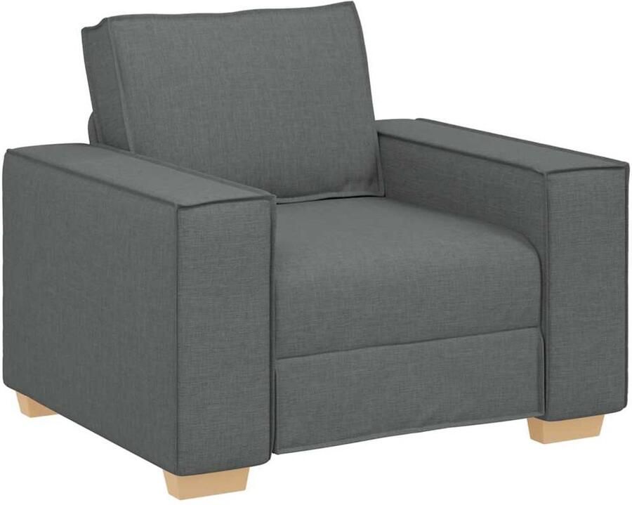 VidaXL Sofa Stoel Donkergrijs 60 cm Stof