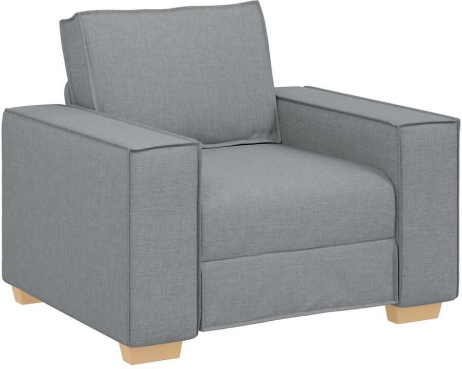 VidaXL Sofa Stoel Lichtgrijs 60 cm Stof