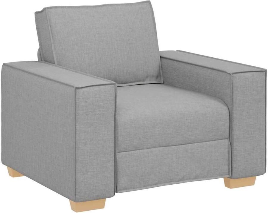 VidaXL Sofa Stoel Wolk Grijs 60 cm Stof
