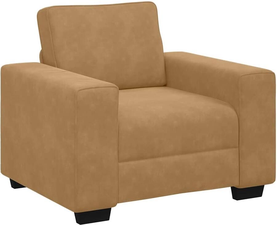 VidaXL Sofastoel Bruin 60 cm Fluweel