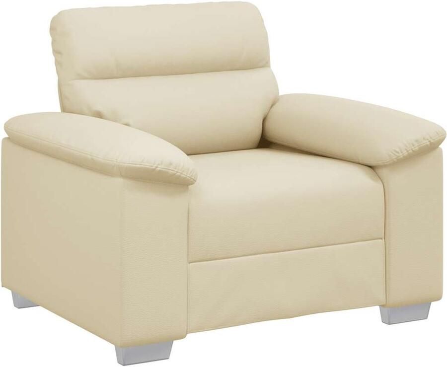 VidaXL Sofastoel Crème 60 cm Kunstleer