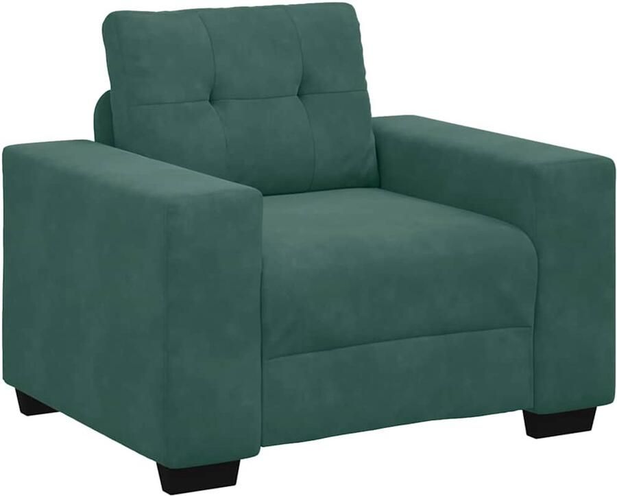 VidaXL Sofastoel Donkergroen 60 cm Fluweel