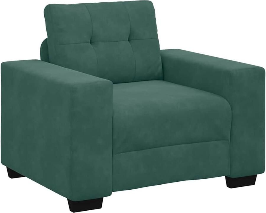 VidaXL Sofastoel Donkergroen 100x78x80 cm Fluweel