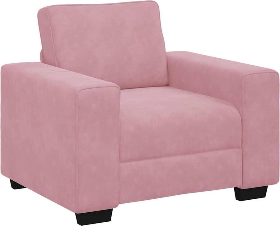 VidaXL Sofastoel Roze 60 cm Fluweel