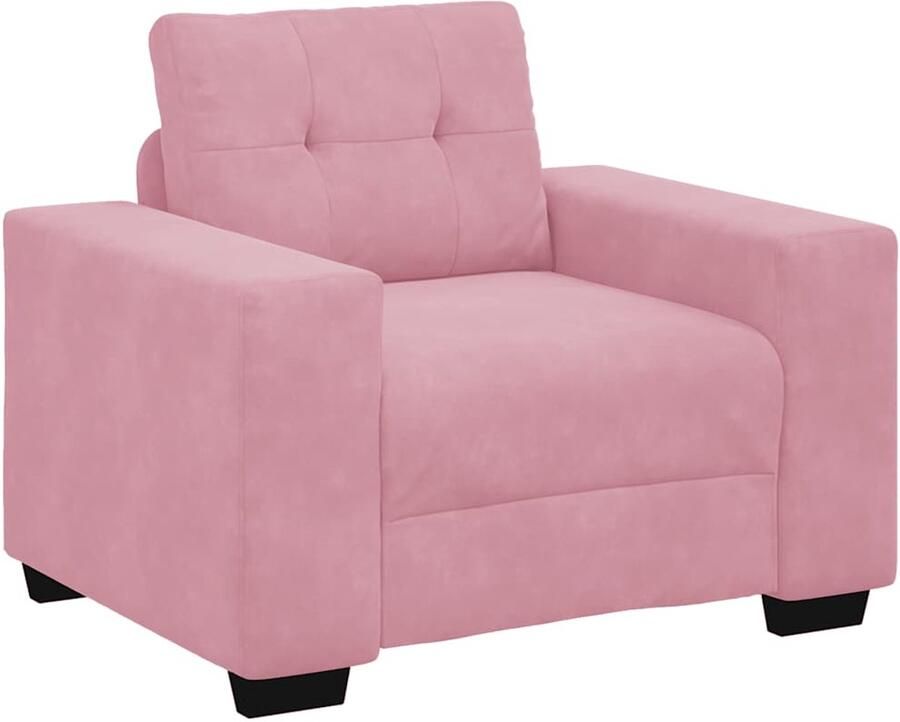 VidaXL Sofastoel Roze 100x78x80 cm Fluweel