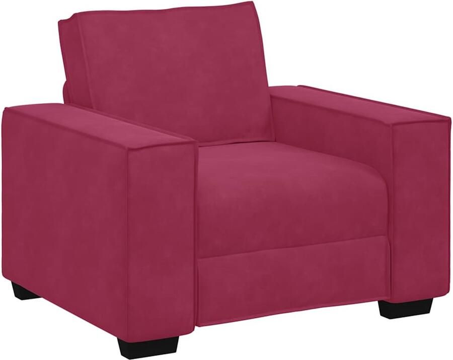 VidaXL Sofastoel Wijnrood 60 cm Fluweel