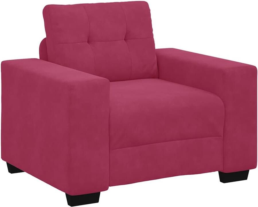 VidaXL Sofastoel Wijnrood 60 cm Fluweel