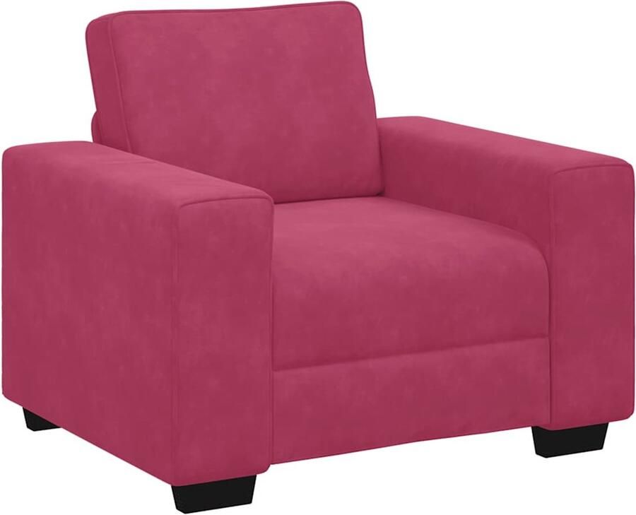 VidaXL Sofastoel Wijnrood 60 cm Fluweel