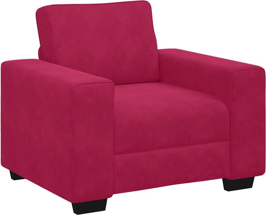VidaXL Sofastoel Wijnrood 100x77x82 cm Fluweel