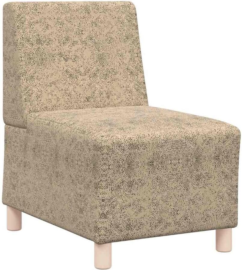 VidaXL Sofastoel zonder armleuningen lichtgrijs 55 cm imitatie suède leer