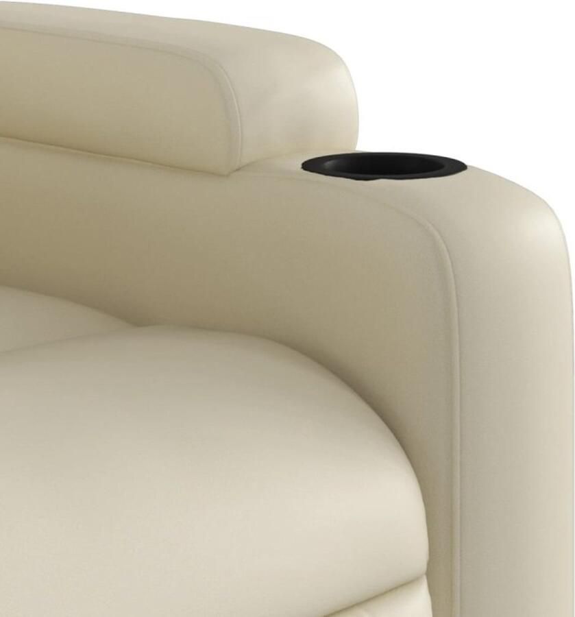 Vida XL Sta-op-massagestoel elektrisch kunstleer crÃ¨mekleurig SKU: V3204452 - Foto 4