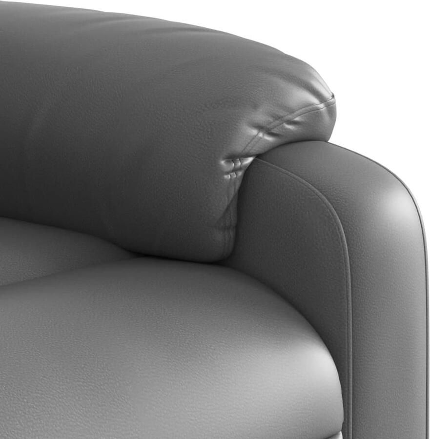 VidaXL Sta-op-massagestoel elektrisch kunstleer grijs - Foto 2