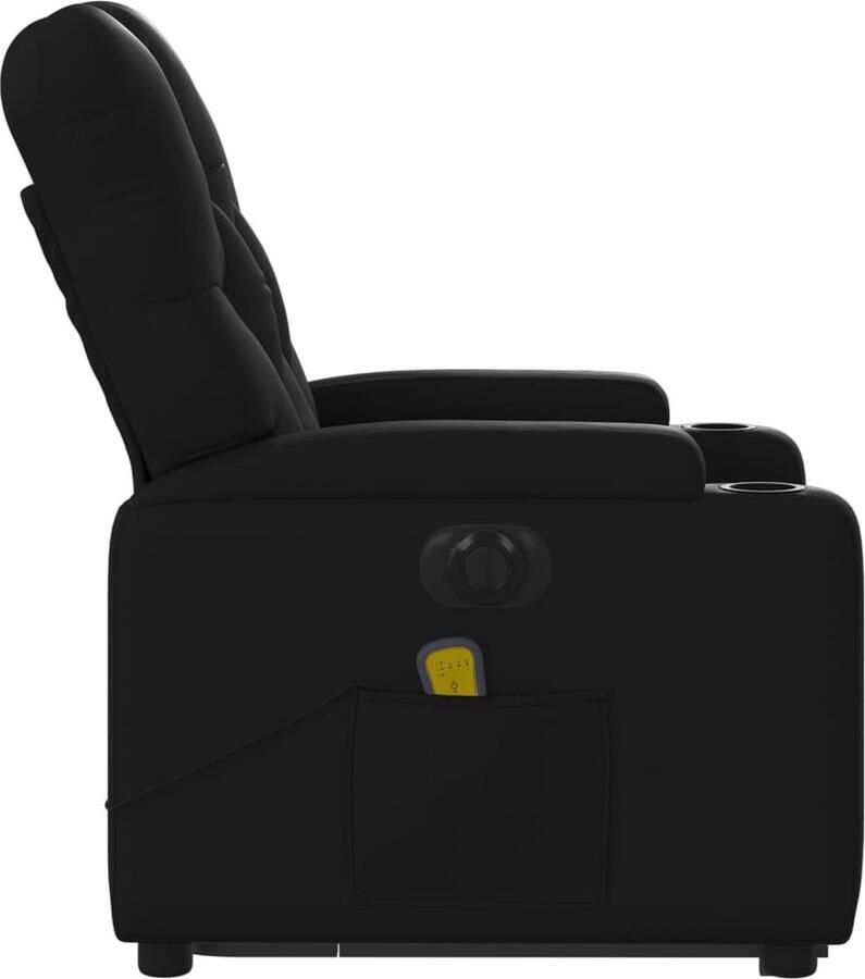 Vida XL vidaXL Sta-op-massagestoel elektrisch kunstleer zwart-VXL-3204793 - Foto 4