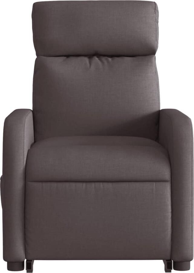 VidaXL Sta-op-massagestoel elektrisch verstelbaar stof donkerbruin - Foto 5