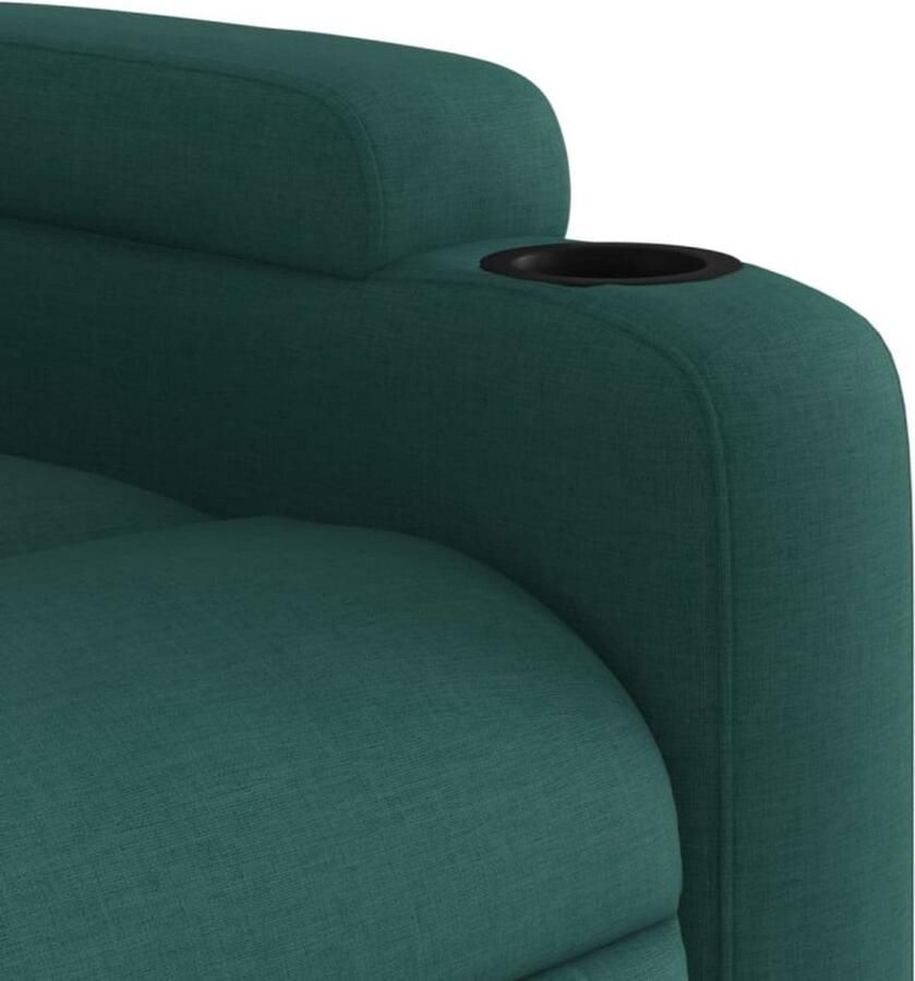 Vida XL vidaXL Sta-op-massagestoel elektrisch verstelbaar stof donkergroen-VXL-3204410 - Foto 3