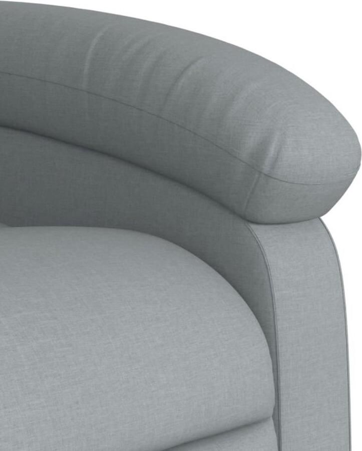 Vida XL vidaXL Sta-op-massagestoel elektrisch verstelbaar stof lichtgrijs-VXL-3204014 - Foto 5