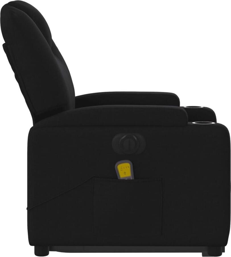 Vida XL vidaXL Sta-op-massagestoel elektrisch verstelbaar stof zwart-VXL-3204406 - Foto 4