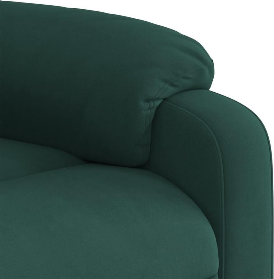 Vida XL vidaXL Sta-op-massagestoel verstelbaar fluweel donkergroen-VXL-3204313 - Foto 3