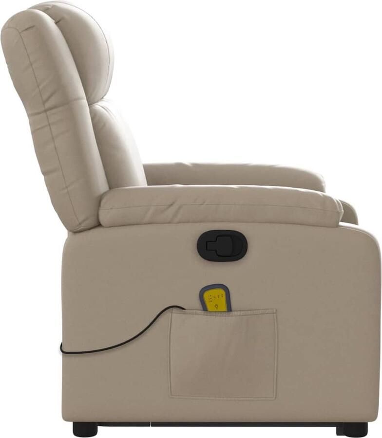 Vida XL vidaXL Sta-op-massagestoel verstelbaar kunstleer cappuccinokleurig-VXL-3205163 - Foto 5