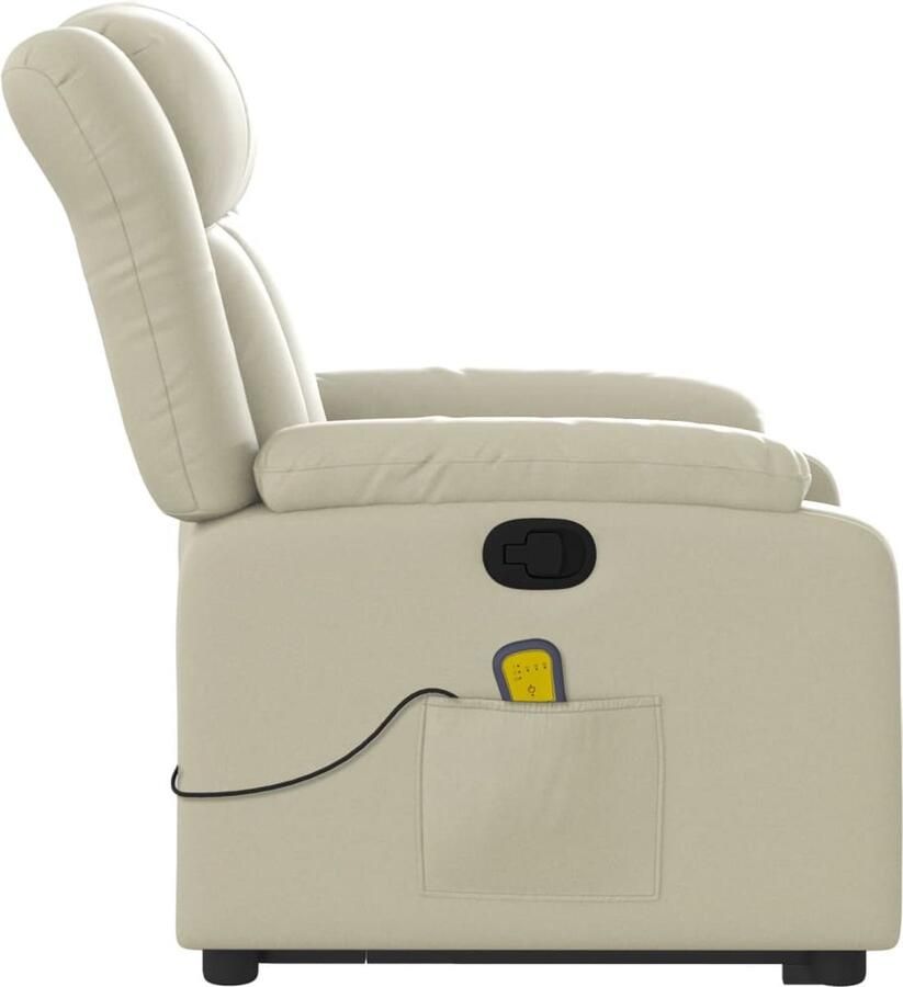 Vida XL vidaXL Sta-op-massagestoel verstelbaar kunstleer crÃ¨mekleurig-VXL-3205272 - Foto 5