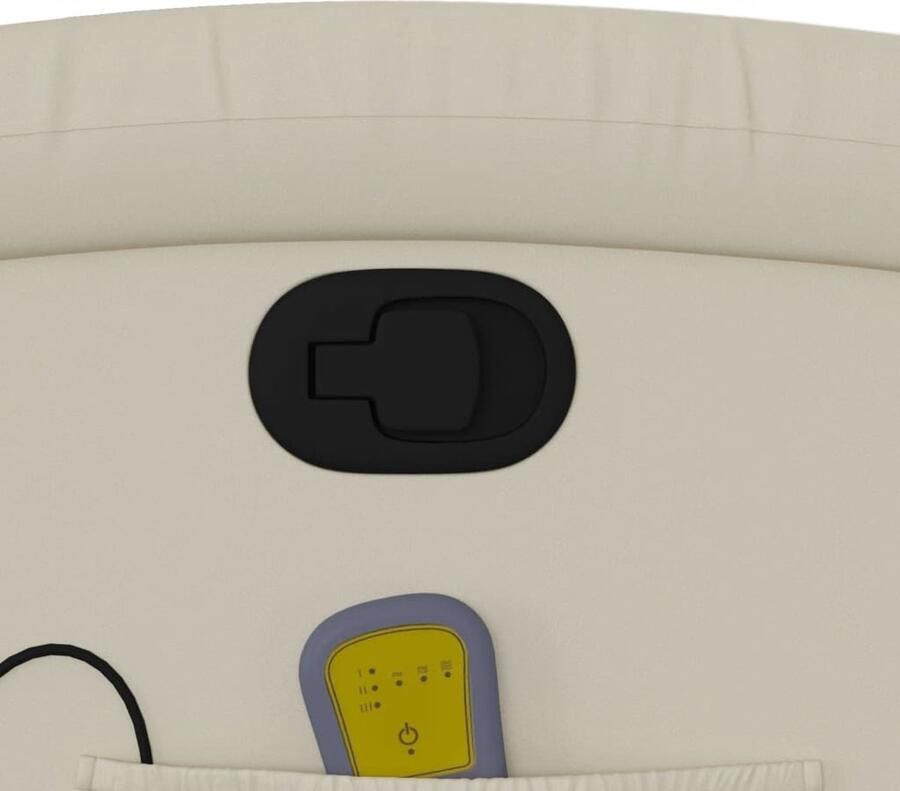 Vida XL Sta-op-massagestoel verstelbaar kunstleer crÃ¨mekleurig SKU: V3204234 - Foto 3